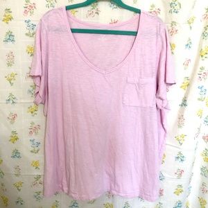 3X Lord & Taylor 100% cotton tee pink